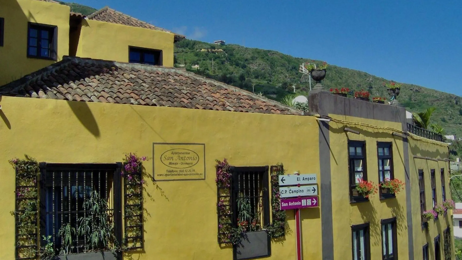 דירה איקוד דה לוס וינוס Rustikale Ferienwohnung Mit Balkon Und Meerblick ספרד