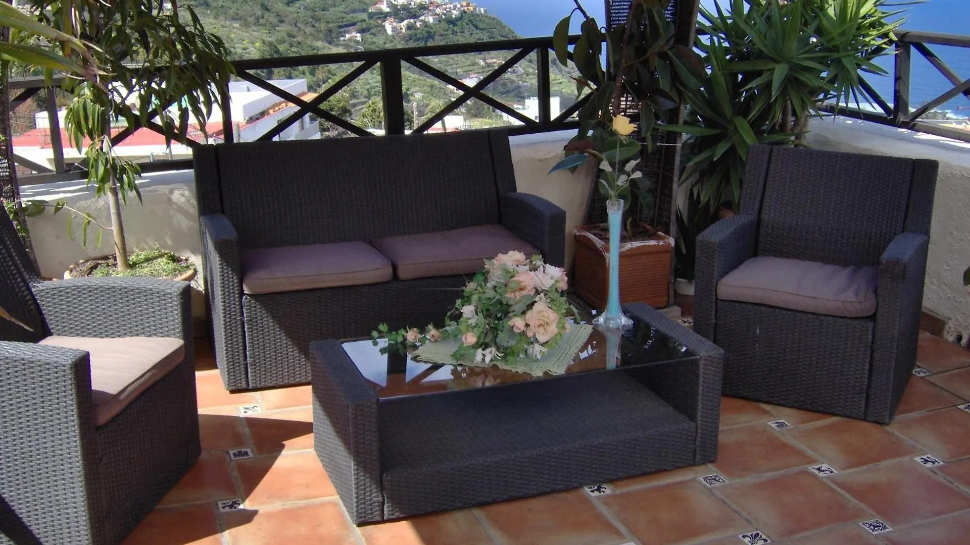 איקוד דה לוס וינוס Rustikale Ferienwohnung Mit Balkon Und Meerblick